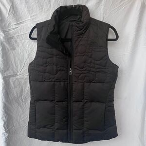 The Northface Womens Rhea Down Vest - Black Heather - MSRP $130 - size small